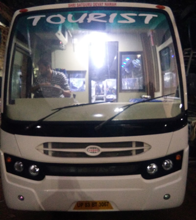 21 Seater bus on Rent